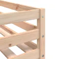 Lit superposé avec rideaux bleu 75x190 cm bois pin massif