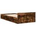 Cadre de lit et tiroir chêne fumé 90x200 cm bois d'ingénierie