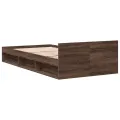 Cadre de lit et tiroir chêne marron 90x200 cm bois d'ingénierie