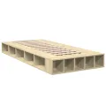 Cadre de lit chêne sonoma 100x200 cm bois d'ingénierie