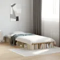 Cadre de lit chêne sonoma 100x200 cm bois d'ingénierie