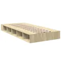 Cadre de lit chêne sonoma 100x200 cm bois d'ingénierie