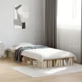Cadre de lit chêne sonoma 75x190 cm bois d'ingénierie