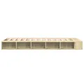 Cadre de lit chêne sonoma 75x190 cm bois d'ingénierie