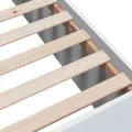 Cadre de lit blanc 90x200 cm bois d'ingénierie