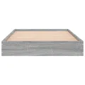 Cadre de lit sonoma gris 75x190 cm bois d'ingénierie