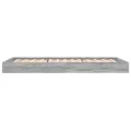 Cadre de lit sonoma gris 75x190 cm bois d'ingénierie