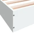 Cadre de lit blanc 90x200 cm bois d'ingénierie