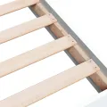 Cadre de lit blanc 100x200 cm bois d'ingénierie