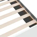 Cadre de lit blanc 75x190 cm bois d'ingénierie