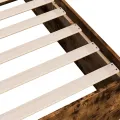Cadre de lit chêne fumé 75x190 cm bois d'ingénierie