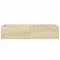 Cadre de lit chêne sonoma 90x200 cm bois d'ingénierie