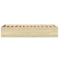 Cadre de lit chêne sonoma 100x200 cm bois d'ingénierie