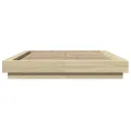 Cadre de lit chêne sonoma 120x190 cm bois d'ingénierie