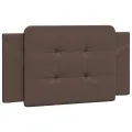 Coussin de tête de lit marron 100 cm similicuir