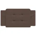 Coussin de tête de lit marron 100 cm similicuir