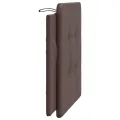 Coussin de tête de lit marron 100 cm similicuir
