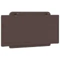 Coussin de tête de lit marron 100 cm similicuir