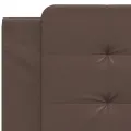 Coussin de tête de lit marron 100 cm similicuir