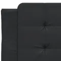 Cadre de lit avec lumières LED noir 90x190 cm similicuir
