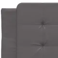 Cadre de lit avec tête de lit Gris 80x200 cm Similicuir
