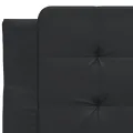 Cadre de lit avec lumières LED noir 80x200 cm similicuir