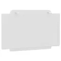 Coussin de tête de lit blanc 80 cm similicuir