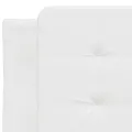 Coussin de tête de lit blanc 80 cm similicuir