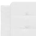 Cadre de lit avec tête de lit Blanc 100x200 cm Similicuir