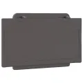 Coussin de tête de lit gris 90 cm similicuir