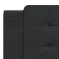 Cadre de lit avec lumières LED noir 180x200 cm similicuir