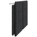 Coussin de tête de lit noir 160 cm similicuir