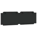 Coussin de tête de lit noir 160 cm similicuir