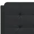 Cadre de lit avec lumières LED noir 120x200 cm similicuir