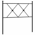 Tête de lit métal noir 90 cm
