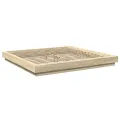 Cadre de lit chêne sonoma 200x200 cm bois d'ingénierie