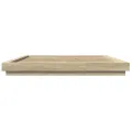 Cadre de lit chêne sonoma 200x200 cm bois d'ingénierie
