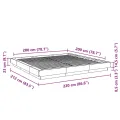 Cadre de lit chêne sonoma 200x200 cm bois d'ingénierie