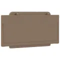 Coussin de tête de lit cappuccino 100 cm similicuir