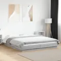 Cadre de lit sonoma gris 160x200 cm bois d'ingénierie