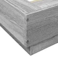 Cadre de lit sonoma gris 160x200 cm bois d'ingénierie