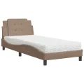 Lit avec matelas cappuccino 100x200 cm similicuir