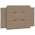 Lit avec matelas cappuccino 100x200 cm similicuir