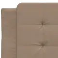 Lit avec matelas cappuccino 100x200 cm similicuir