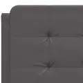 Cadre de lit avec lumières LED gris 140x200 cm similicuir