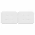 Coussin de tête de lit blanc 120 cm similicuir