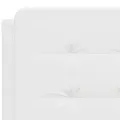 Coussin de tête de lit blanc 120 cm similicuir