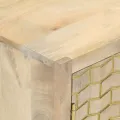 Buffet avec 2 portes 55x30x70 cm bois massif de manguier