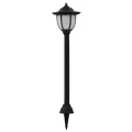 Lampe solaire à LED d'extérieur 3 pcs Noir