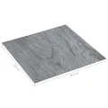 Planches de plancher autoadhésives 5,11 m² PVC Gris clair